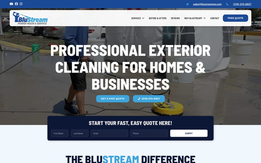 BluStream website designed by True Mtn