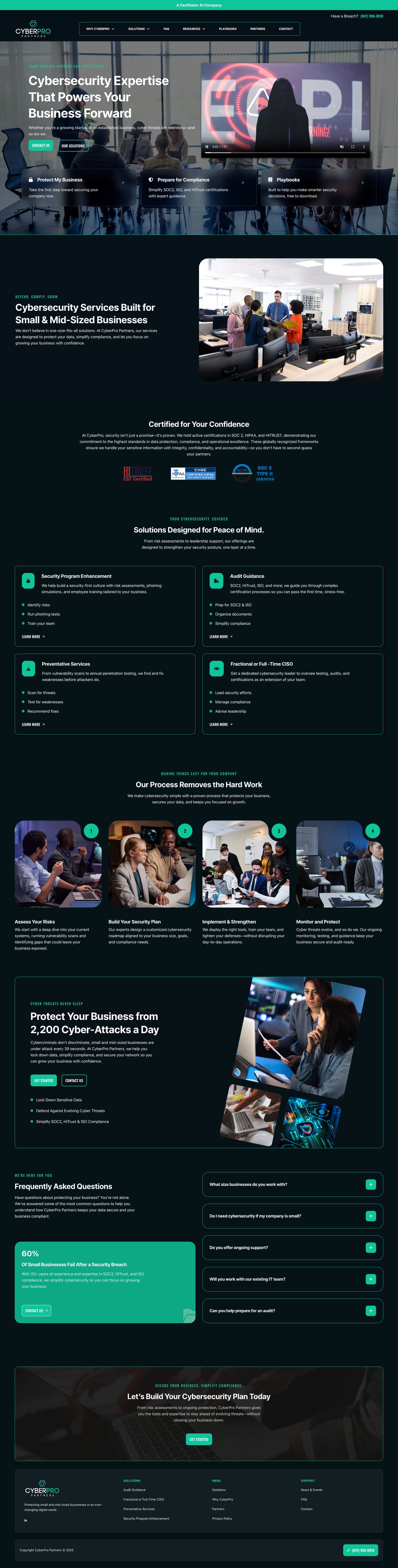CyberPro Partners full website by True Mtn