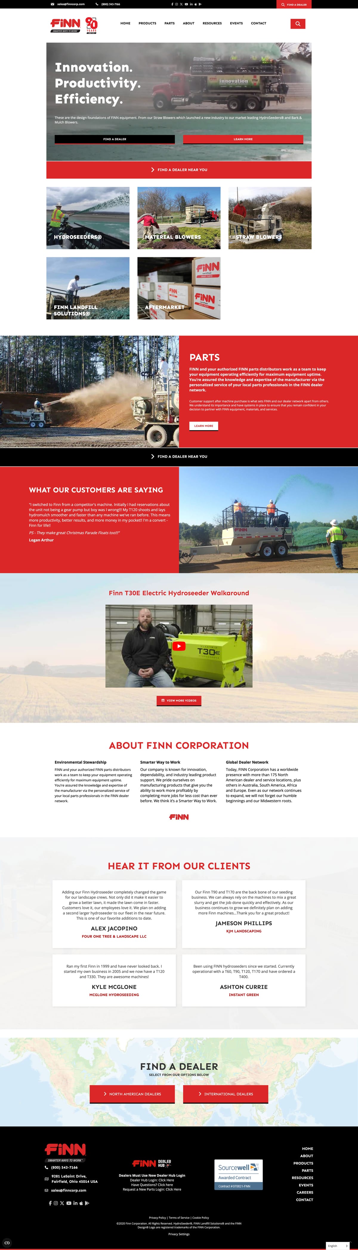 Finn Corporation full website by True Mtn