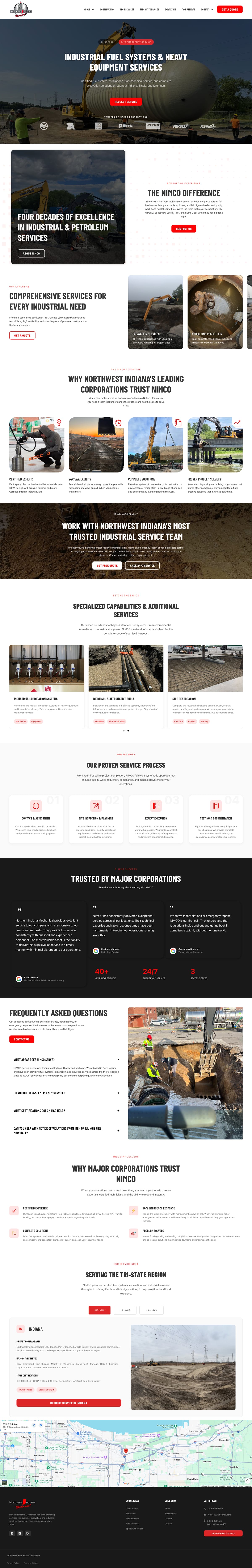 Northern Indiana Mechanical full website by True Mtn