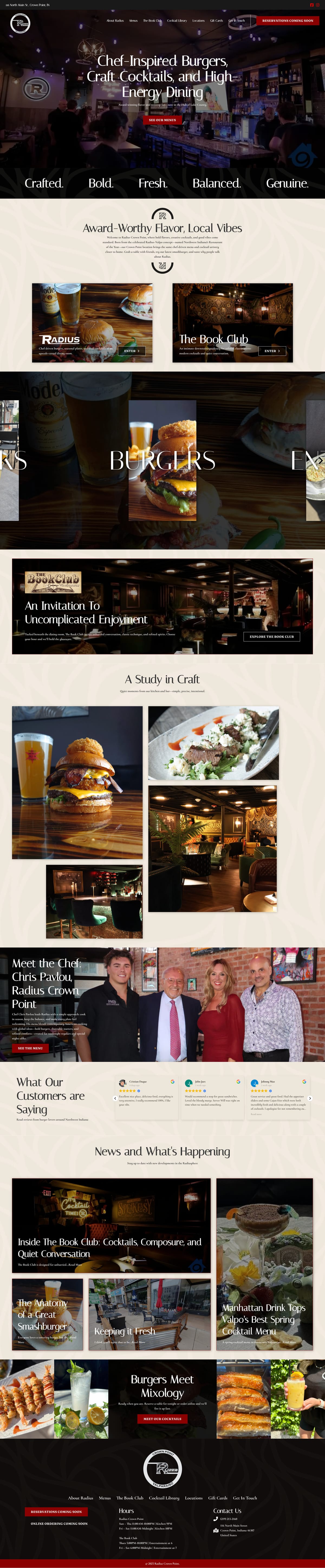 Radius Crown Point full website by True Mtn