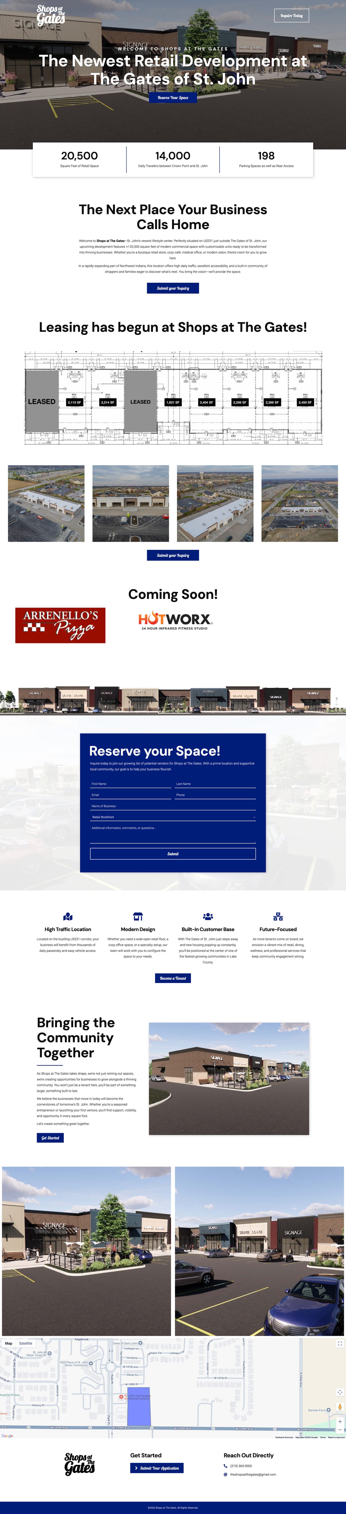 Shops at The Gates full website by True Mtn
