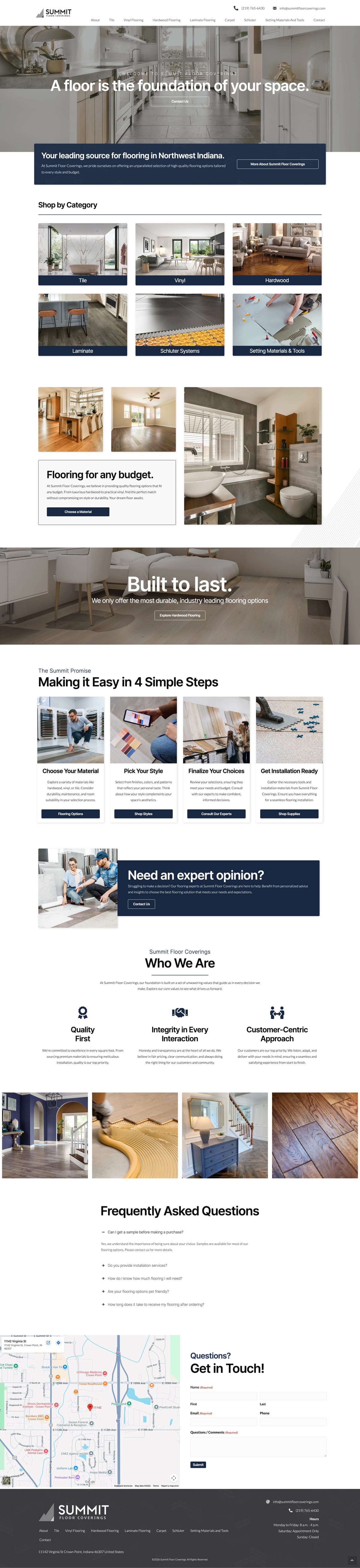 Summit Floor Coverings full website by True Mtn