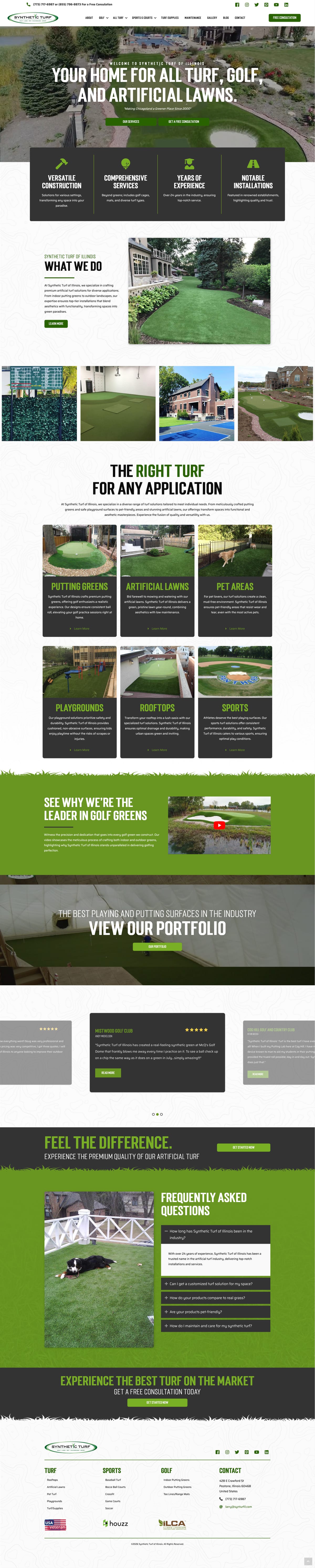 Synthetic Turf of Illinois full website by True Mtn